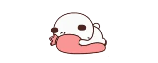 🔰 niedlich, tier, schlafend, entzückend, kawaii whatsapp sticker