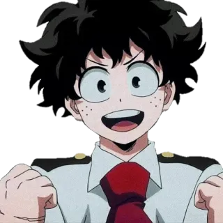 😃 Izuku Midoriya My Hero Academia Anime, My Hero Academia, Izuku Midoriya, Deku, MHA, Charakter whatsapp sticker