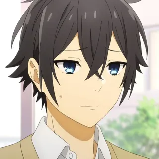 ✏️ Izumi Miyamura Horimiya anime, boy, school, student, horimiya telegram sticker