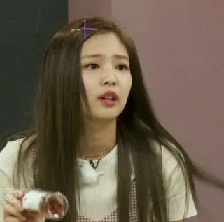 🎗 Jennie Kim 제니, 한국, 아이돌, 케이팝, 가수, 아시아, 연예인, 머리핀 whatsapp sticker