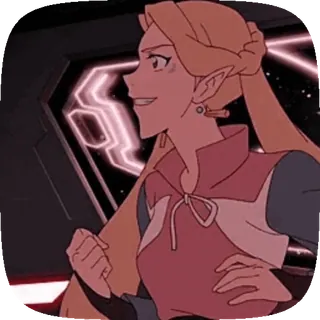 🥳 Allura Voltron: Legendary Defender 动漫, 卡通, 公主, 战神金刚, 阿劳拉 telegram sticker