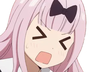 😣 Chika Fujiwara Kaguya-sama: Love Is War Anime, Chika, Kawaii, Kaguya-sama, Love is War, Scioccato whatsapp sticker