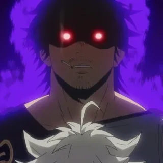 🚬 Yami Sukehiro Black Clover Anime, Personnage, Yami Sukehiro, Black Clover telegram sticker