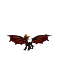 🚨 monstruo, demonio, murciélago, alas, rojo, criatura whatsapp sticker