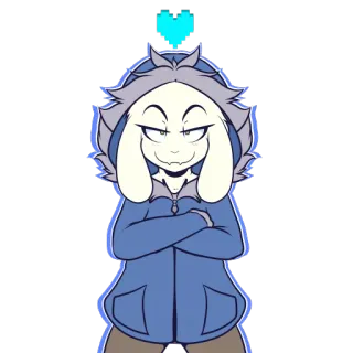 😈 Asriel Dreemurr Undertale telegram sticker