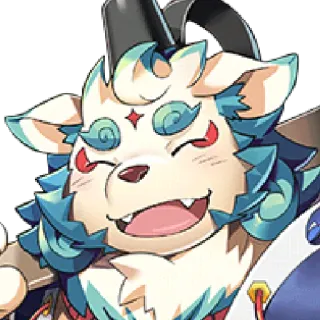 😃 karakter, maskot, binatang, kartun, ilustrasi telegram sticker