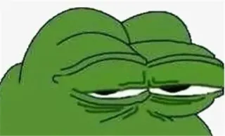 🐸 Pepe the Frog Пепе, лягушка, мем, интернет-мем, зеленый, мультфильм, персонаж telegram sticker