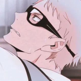 🍤 Kei Tsukishima Haikyuu!! Anime, Karakter, Kei Tsukishima, Haikyuu!!, Kacamata, Pirang, Pria telegram sticker