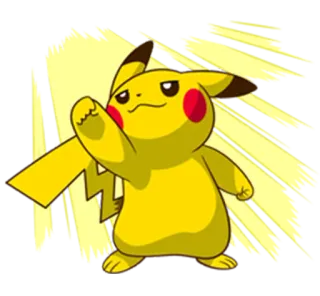 ✨ Pikachu pikachu, pokemon, kreskówka, anime, żółty, postać telegram sticker