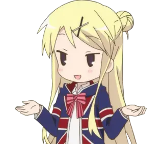 🤷‍♀ Anime, Manga, Cartone animato, Personaggio, Ragazza, Illustrazione telegram sticker