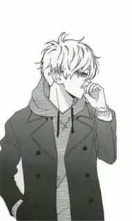 ☺️ anime, manga, boy, hoodie, coat telegram sticker