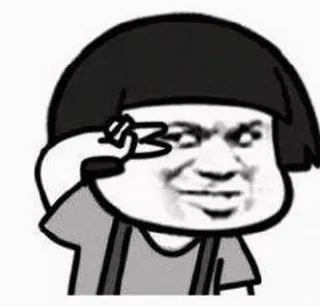 🤘 Meme, Mặt cười, Châu Á, Biểu cảm, Emoji telegram sticker