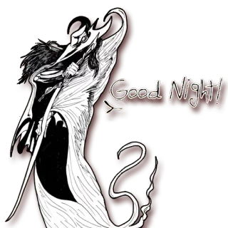 👋 Good Night! noite, sono, saudação, capa, personagem telegram sticker