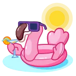 Pool Flamingo | @Premium_Emojis_Telegram telegram emojis 😎