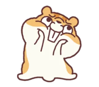 ☺️ 仓鼠, 可爱, 搞笑, 动物, 卡通, 表情符号 telegram sticker