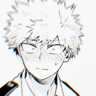 💥 Bakugo Katsuki My Hero Academia 动漫, 漫画, 我的英雄学院, 爆豪, 胜己, 卡通, 角色 telegram sticker