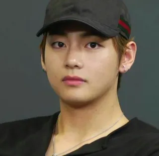 😐 người, nam, chân dung, mũ, k-pop telegram sticker