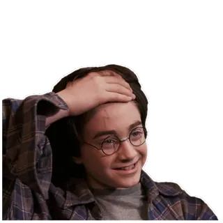 ⚡ Harry Potter гарри поттер, магия, волшебник, дэниел рэдклифф, шрам telegram sticker