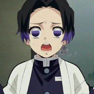 😢 Shinobu Kocho Demon Slayer Anime, Demon Slayer, Shinobu Kocho, Personagem, Mangá telegram sticker