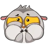 🤢 binatang, burung, burung hantu, lucu, kartun, stiker telegram sticker