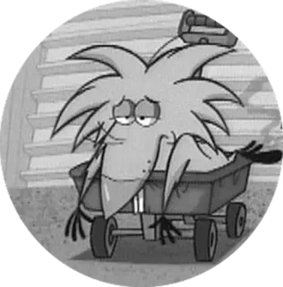 ⚪️ beaver, cartoon, animal, sad, depressed telegram sticker