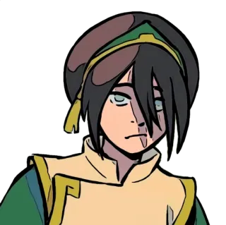 ☹️ Toph Beifong Avatar: The Last Airbender avatar, toph, beifong, erdmeister, cartoon, nickelodeon, charakter whatsapp sticker