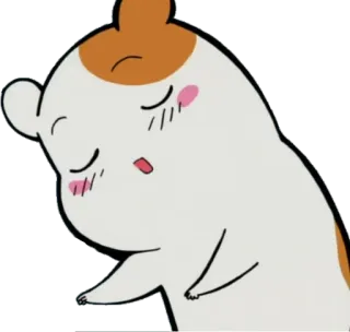 🌙 chomik, słodki, zwierzę, kawaii, kreskówka telegram sticker