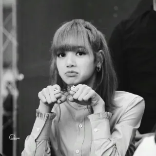 🖤 Lisa phụ nữ, cô gái, người, chân dung, Lisa, người nổi tiếng, kpop telegram sticker