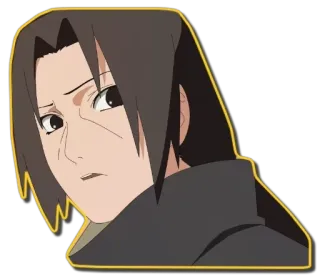😟 Itachi Uchiha Naruto 动漫, 火影忍者, 鼬, 宇智波, 贴纸 telegram sticker