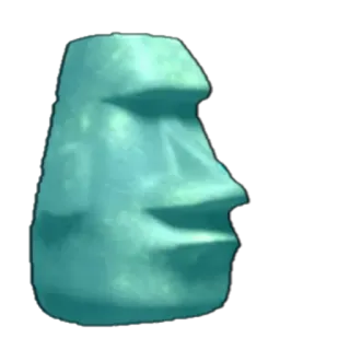 🗿 โมไอ, หัวหิน, รูปปั้น, เกาะอีสเตอร์, ประติมากรรม, โบราณ telegram sticker
