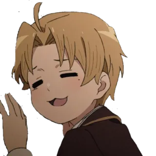 😊 애니메이션, 캐릭터, 소년, 귀여운, 미소 telegram sticker