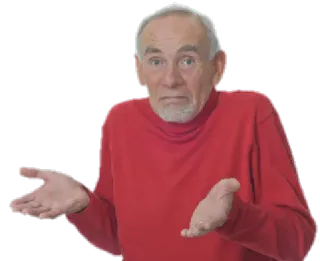 🤷‍♂️ shrugging, unsure, doubt, confusion, man, question telegram sticker