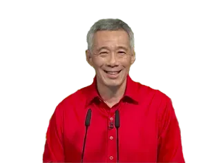 😁 Lee Hsien Loong Ли Сянь Лун, Сингапур, Премьер-министр, Политика, Политический деятель, Лидер telegram sticker