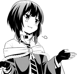 🤷‍♀ Anime, Manga, Karakter, angkuh, percaya diri, Ilustrasi, imut telegram sticker
