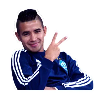 ✌ man, portrait, soccer, athletic, peace telegram sticker