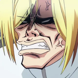 🌊 Anime, Bravo, Rosto, Expressão telegram sticker