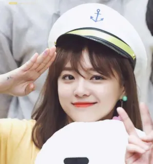 💁‍♀️ ritratto, donna, cappello da marinaio, carino, asiatica, coreana, persona telegram sticker