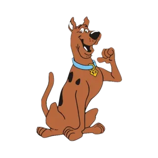 👍 Scooby Doo หมา, การ์ตูน, สกูบี้, ฮันนา บาร์เบรา, ปริศนา telegram sticker
