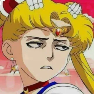 😒 Sailor Moon Anime, Sailor Moon, Lustig, Meme telegram sticker