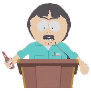 💁‍♂️ Randy Marsh South Park south park, randy marsh, cartoon, character, funny, angry telegram sticker