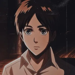 😮 Eren Yeager Attack on Titan anime, manga, shonen, aot, eren, yeager telegram sticker