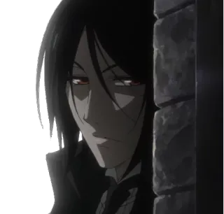 😥 Sebastian Michaelis Black Butler anime, black butler, sebastian michaelis, demon, butler telegram sticker
