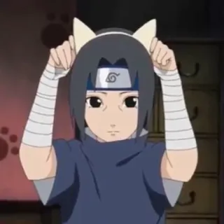 😺 Itachi Naruto anime, cartoon, itachi, naruto, character telegram sticker