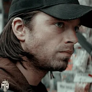 🎖 Bucky Barnes Mann, Hut, Winter Soldier, Marvel, Sebastian Stan, Profil telegram sticker