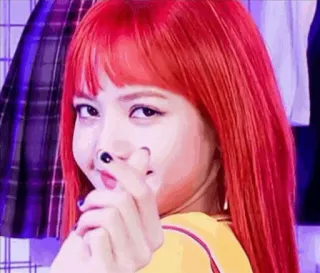 🍊 Lisa kpop, lisa, blackpink, idool, zanger, artiest, vingerhart telegram sticker