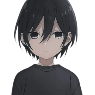😐 Anime, Charakter, Junge, Manga, Traurig, Emotion telegram sticker
