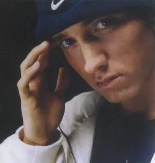 😏 Eminem Eminem, 说唱歌手, 音乐, 肖像 telegram sticker