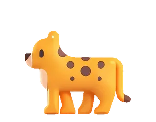 🐅 leopard, animal, cartoon, wildlife, cute, cat, illustration telegram sticker