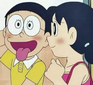 😛 Nobita Nobi Doraemon Anime, Zunge, Cartoon, Fröhlich, Kind whatsapp sticker