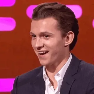 ⚙ Tom Holland actor, celebridad, hombre, retrato whatsapp sticker